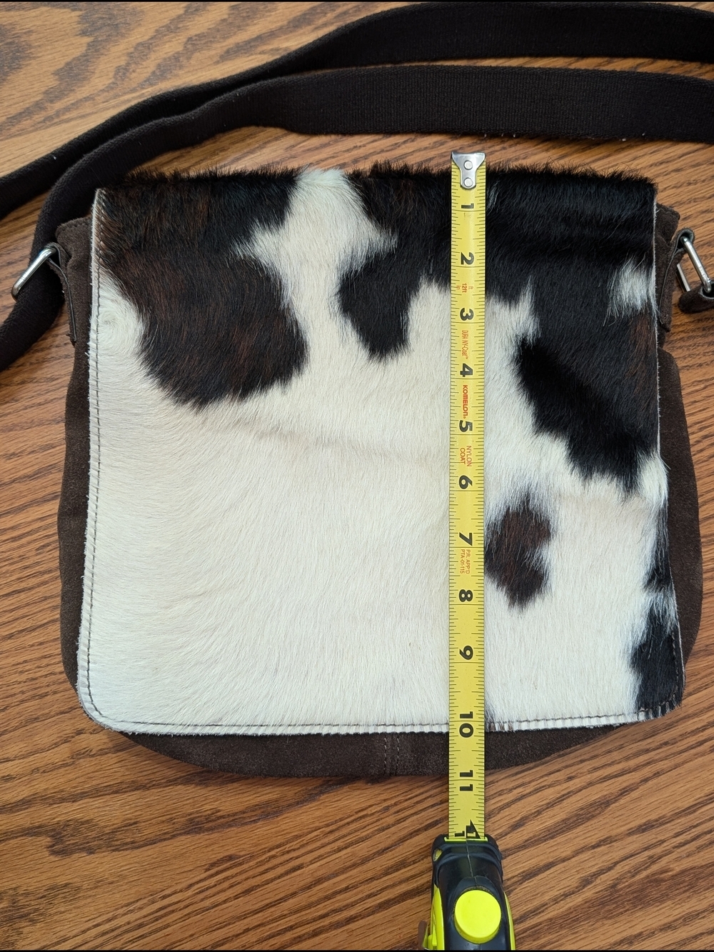 Cowhide Leather Crossbody Bag | Made in Italy Maurizio Taiuti Coastal Cowgirl - Picture 11 of 16